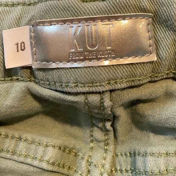 KUT from the Kloth Straight Leg Olive Jeans - Picture 5 of 10